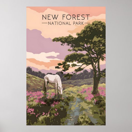Reiseplakat Nationalpark New Forest Poster (Vorne)