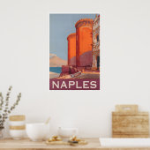 Reiseplakat Neapel Italien Italienischer Kunstdruc Poster (Küche)