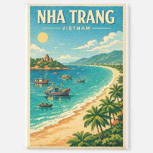 Reiseplakat Nha Trang-Stadt, Vietnam Magnet