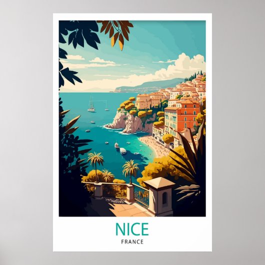 Reiseplakat Nice France Poster (Vorne)