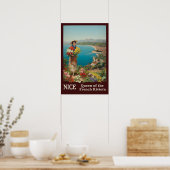 Reiseplakat Nizza, Frankreich Poster (Küche)