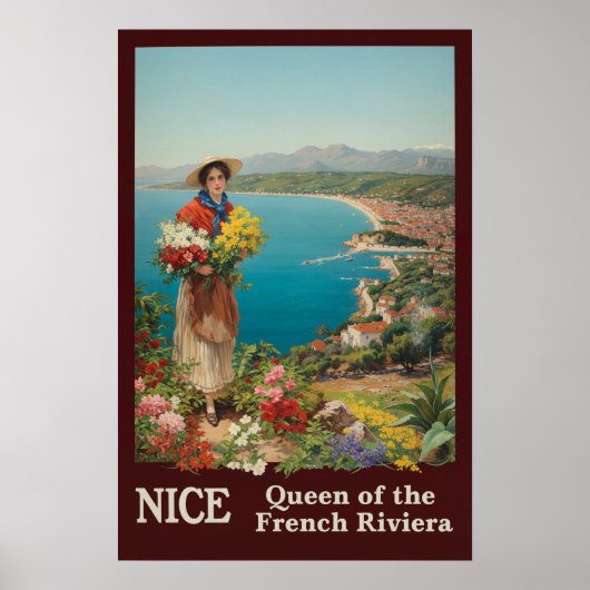 Reiseplakat Nizza, Frankreich Poster (Vorne)