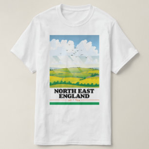 Reiseplakat Nordostengland. T-Shirt