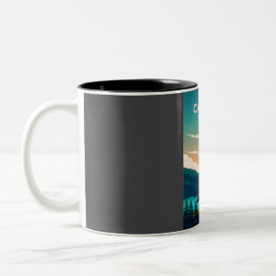 Reiseplakat North Cascades National Park Zweifarbige Tasse
