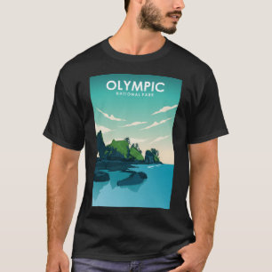 Reiseplakat Olympic National Park T-Shirt