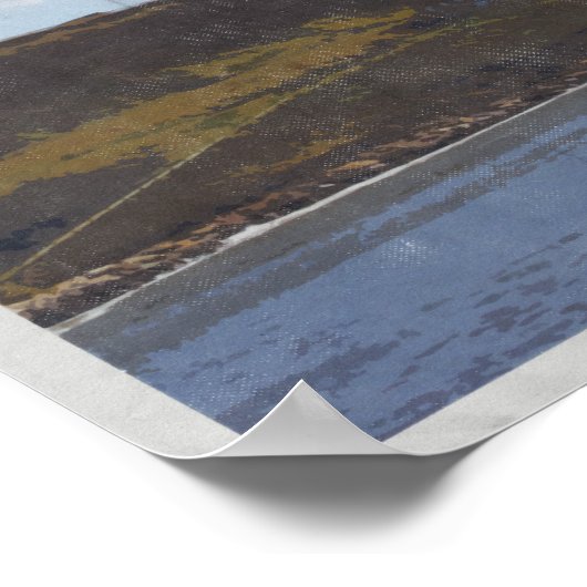 Reiseplakat Ostküste Whitby Yorkshire Poster (Ecke)