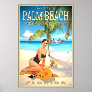 Reiseplakat Palm Beach Florida Princess Royal Poster