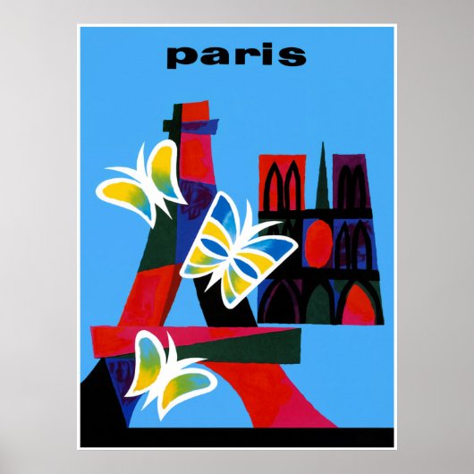 Reiseplakat Paris, Frankreich Poster (Vorne)