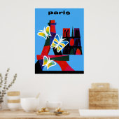 Reiseplakat Paris, Frankreich Poster (Küche)