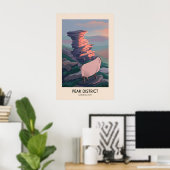 Reiseplakat Peak-District-Nationalpark modern Poster (Heimbüro)