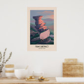 Reiseplakat Peak-District-Nationalpark modern Poster (Küche)
