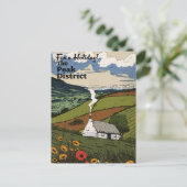 Reiseplakat Peak District Postkarte (Stehend Vorderseite)
