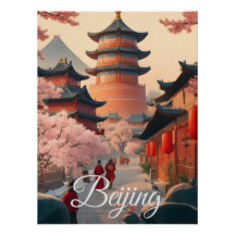 Reiseplakat Peking China