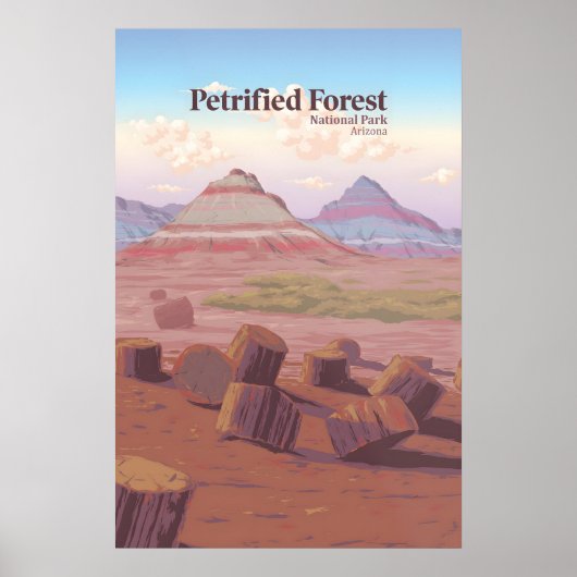 Reiseplakat Petrified Forest National Park Poster (Vorne)