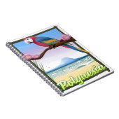 Reiseplakat Polynesia Beach Notizblock (Rechte Seite)