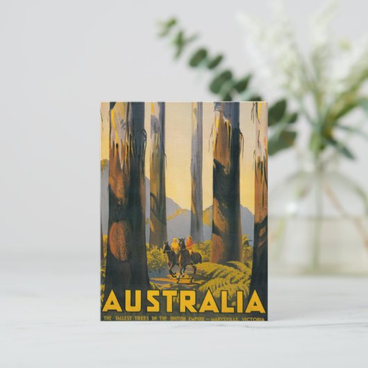 Reiseplakat Reiseziel Australien Postkarte (Stehend Vorderseite)