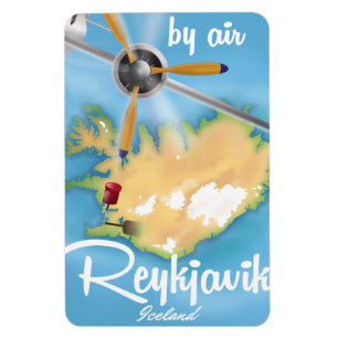 Reiseplakat Reykjavik, Island Urlaub Magnet