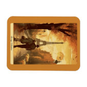 Reiseplakat, Romantik in Paris individuell anpassb Magnet (Horizontal)