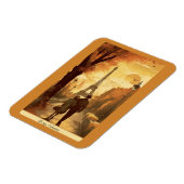 Reiseplakat, Romantik in Paris individuell anpassb Magnet (Linke Seite)