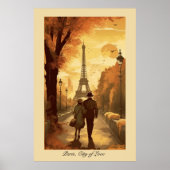 Reiseplakat, Romantik in Paris individuell anpassb Poster (Vorne)