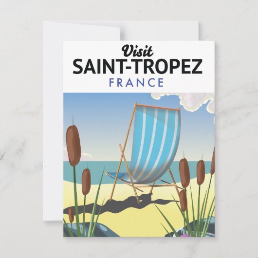 Reiseplakat Saint-Tropez Frankreich (Vorderseite)