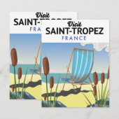 Reiseplakat Saint-Tropez Frankreich (Vorne/Hinten)