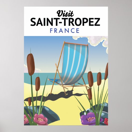 Reiseplakat Saint-Tropez Frankreich Poster (Vorne)