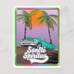 Reiseplakat Sancti Spiritus Kuba. Postkarte