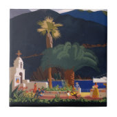 Reiseplakat - Santa Catalina Island, Kalifornien Fliese (Vorderseite)