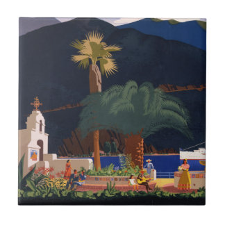 Reiseplakat - Santa Catalina Island, Kalifornien Fliese