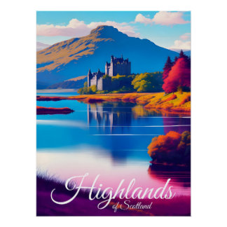Reiseplakat Schottische Highlands Poster