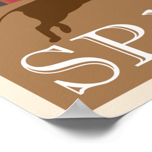 Reiseplakat Spanien Poster (Ecke)