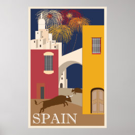 Reiseplakat Spanien Poster