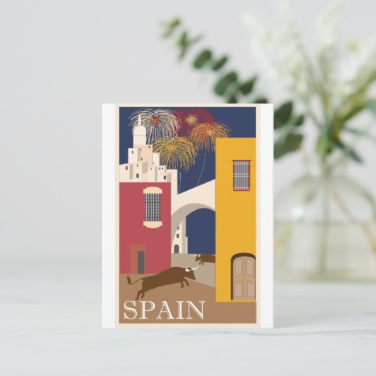 Reiseplakat Spanien Postkarte (Stehend Vorderseite)