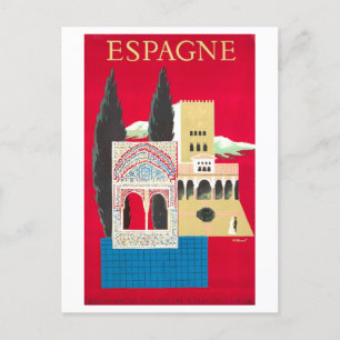 Reiseplakat Spanien Vintage Postkarte