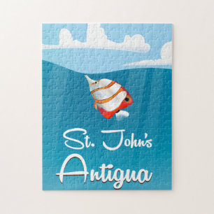 Reiseplakat St. John's, Antigua und Barbuda Puzzle