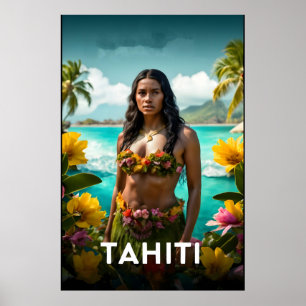 Reiseplakat Tahiti Poster