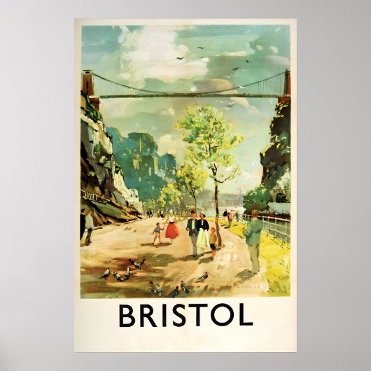 Reiseplakat UK Bristol, England. Britisch Poster (Vorne)