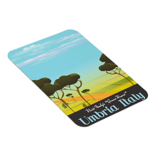 Reiseplakat Umbrien Italien Magnet (Rechte Seite)