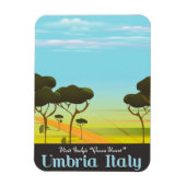 Reiseplakat Umbrien Italien Magnet (Vertikal)