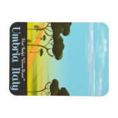 Reiseplakat Umbrien Magnet (Horizontal)