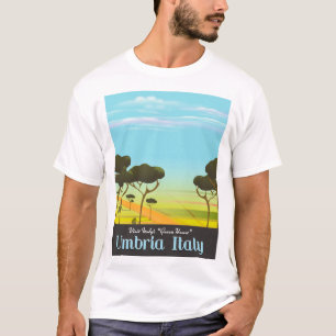 Reiseplakat Umbriens Italien T-Shirt