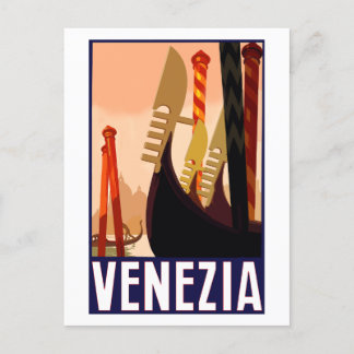 Reiseplakat Venedig im Vintage-Stil Postkarte
