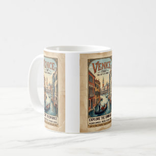 Reiseplakat Venedig Italien im Vintage-Stil Kaffeetasse