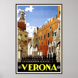 Reiseplakat Verona Reise Italien Vintage Poster