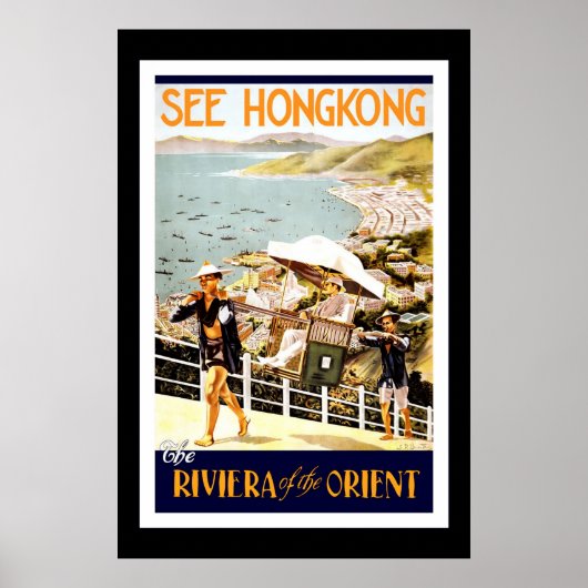 Reiseplakat Vintag Hong Kong Orient Poster (Vorne)