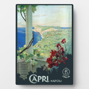 Reiseplakat Vintage Capri Napoli Italien Fotoplatte