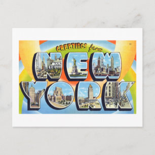 Reiseplakat Vintage Grüße aus New York City Postkarte