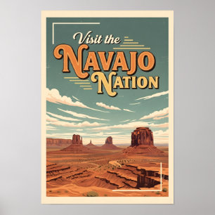 Reiseplakat Vintage Navajo Nation  Poster