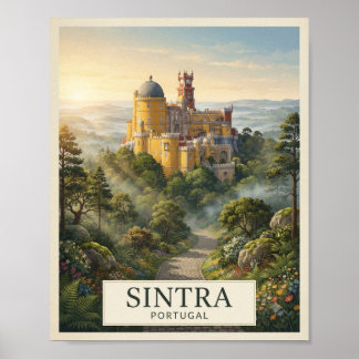 Reiseplakat Vintage Sintra Portugal Poster